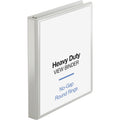 Business Source Heavy-duty View Binder, White, 8 1/2" Width x 11" Length, BSN19601