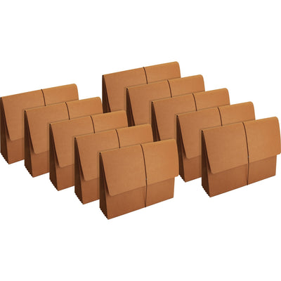 Business Source Legal Recycled File Wallet, Brown, 8 1/2" Width x 14" Length, 10 / Box — view 1