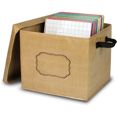 Teacher Created Resources Burlap Storage Box, Brown, TCR20834