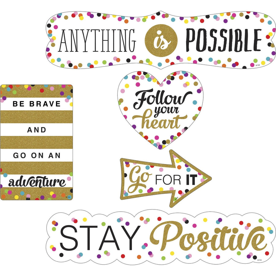Teacher Created Resources Confetti Positive Accents, Write on/Wipe off, 1 / Pack, TCR77326
