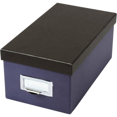 TOPS Oxford Index Card Storage Box, Black, OXF406462