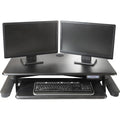 Kantek Electric Sit-Stand Desktop Riser, Black, KTKSTS965