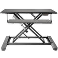 Kantek Electric Sit-Stand Desktop Riser, Black, KTKSTS965