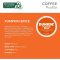 Dunkin' K-Cup Pumpkin Spice Coffee, 22 / Box, GMT7596