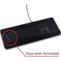 Verbatim America Illuminated Wired Keyboard, Black, VER99789