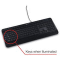 Verbatim America Illuminated Wired Keyboard, Black, VER99789