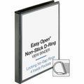 Business Source Locking D-Ring View Binder, Black, 8 1/2" Width x 11" Length, BSN26956