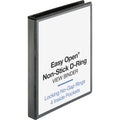 Business Source Locking D-Ring View Binder, Black, 8 1/2" Width x 11" Length, BSN26956