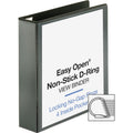 Business Source Locking D-Ring View Binder, Black, 8 1/2" Width x 11" Length, BSN26960
