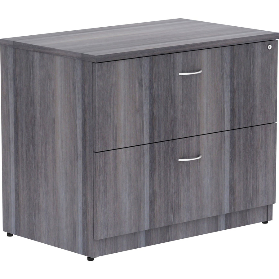 Lorell Essentials Series Lateral File, 1" Thickness - Top, Built-in Hangrail, LLR69563