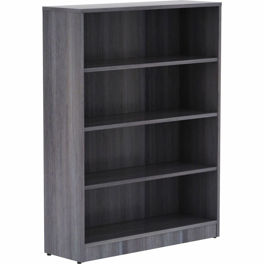 Lorell Laminate Bookcase, 36" x 48", Thermally Fused Laminate, Adjustable Feet, LLR69566