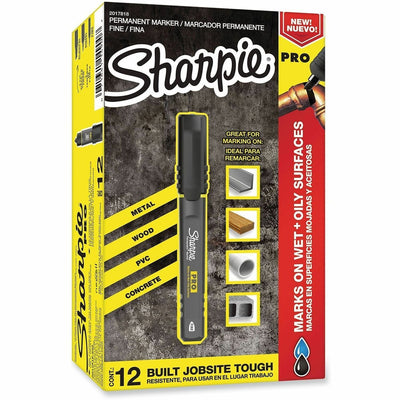 Newell Sharpie PRO Fine Tip Permanent Markers, 12 / Dozen, SAN2017818