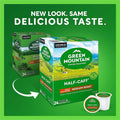Keurig Dr Pepper . Green Mountain Coffee Roasters K-Cup Half-Caff Coffee, 4 / Carton, GMT6999CT