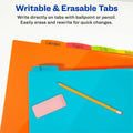 Avery Write & Erase Durable Plastic Dividers with Pocket, Multicolor, 1 Set, AVE16102