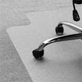 Floortex Polycarbonate Lipped Chair Mat for Carpets up to 1/2" - 35" x 47", Clear, FLRFC118923LR