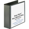 Business Source Locking D-Ring View Binder, Black, 8 1/2" Width x 11" Length, BSN26964