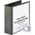 Business Source Locking D-Ring View Binder, Black, 8 1/2" Width x 11" Length, BSN26964