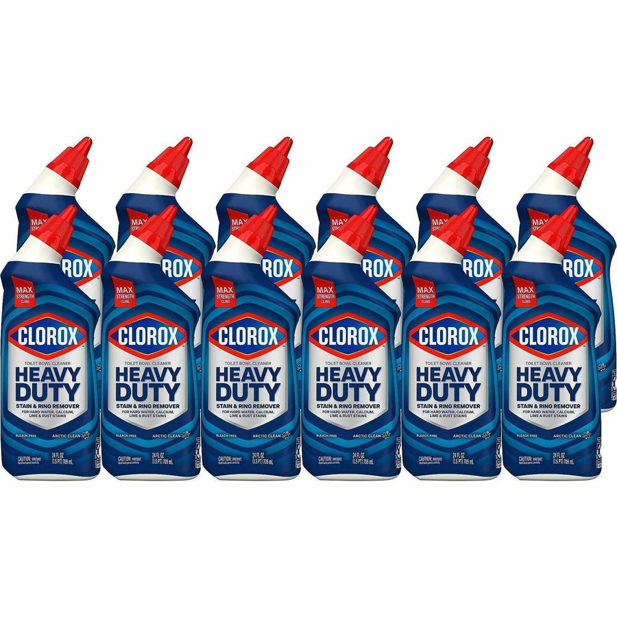 Clorox Toilet Bowl Cleaner Lime & Rust Destroyer, Clear, Bleach-free, 2 / Pallet, CLO00275PL