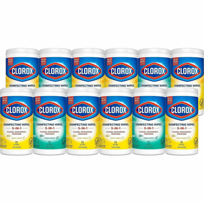 The Clorox Company Clorox Disinfecting Bleach Free Cleaning Wipes Value Pack, White, 2 / Pallet, CLO30208PL