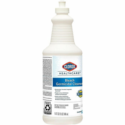 The Clorox Clorox Healthcare Pull-Top Bleach Germicidal Cleaner, White, 30 / Bundle, CLO68832BD