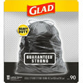 The Clorox Glad Strong Large Drawstring Trash Bags, Black, 34 / Bundle, CLO78952BD