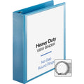 Business Source Premium Round Ring View Binder, Light Blue, 8 1/2" Width x 11" Length, BSN01642