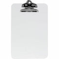 Business Source Plastic Clipboard, Clear, 6" Width x 9" Length, 12 / Box, BSN01858BX