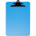 Business Source Spring Clip Plastic Clipboard, Blue, 8 1/2" Width x 11" Length, 12 / Box, BSN01863BX
