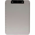 Business Source Flat Clip Plastic Clipboard, Smoke, 9" Width x 12" Length, 6 / Bundle, BSN01870BD