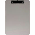 Business Source Flat Clip Plastic Clipboard, Smoke, 9" Width x 12" Length, 6 / Bundle, BSN01870BD