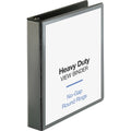 Business Source Premium Round Ring View Binder, Black, 8 1/2" Width x 11" Length, BSN19650