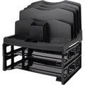 Business Source Smart Sorter Letter Tray/Organizer, Black, 1 Box, BSN26372