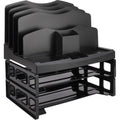 Business Source Smart Sorter Letter Tray/Organizer, Black, 1 Box, BSN26372
