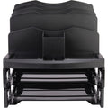 Business Source Smart Sorter Letter Tray/Organizer, Black, 1 Box, BSN26372