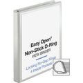 Business Source Locking D-Ring View Binder, White, 8 1/2" Width x 11" Length, BSN26955