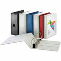 Business Source Locking D-Ring View Binder, White, 8 1/2" Width x 11" Length, BSN26955