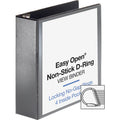 Business Source Locking D-Ring View Binder, Black, 8 1/2" Width x 11" Length, BSN26962