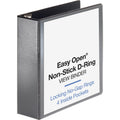Business Source Locking D-Ring View Binder, Black, 8 1/2" Width x 11" Length, BSN26962