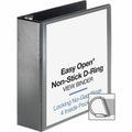 Business Source Locking D-Ring View Binder, Black, 8 1/2" Width x 11" Length, BSN26962