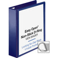 Business Source Easy Open Nonstick D-Ring View Binder, Navy, 8 1/2" Width x 11" Length, BSN26975