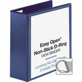 Business Source Easy Open Nonstick D-Ring View Binder, Navy, 8 1/2" Width x 11" Length, BSN26977
