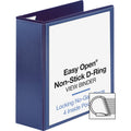 Business Source Easy Open Nonstick D-Ring View Binder, Navy, 8 1/2" Width x 11" Length, BSN26977
