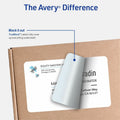 Avery White Rectangle Labels TrueBlock, 8�" x 5�", for Laser and Inkjet Printers, 1 Pack, AVE8126