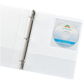 Avery Vinyl Self-Adhesive Media/CD/DVD Pockets, Clear, 1 Pack, AVE73721