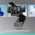 Logitech C920S Webcam - 3 Megapixel - 30 fps - Black - USB 3.1 -, LOG960001257