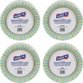 Genuine Joe 10" Printed Paper Plates, Assorted, 4 / Carton, GJO10319CT