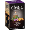 Bigelow Tea Company Steep by Bigelow Organic Earl Grey Black Tea Bag, 20 / Box, BTC17700