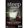Bigelow Tea Company Steep by Bigelow Organic English Breakfast Black Tea Bag, 20 / Box, BTC17701