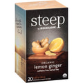 Bigelow Tea Company Steep by Bigelow Lemon Ginger Herbal Tea Bag, 20 / Box, BTC17704