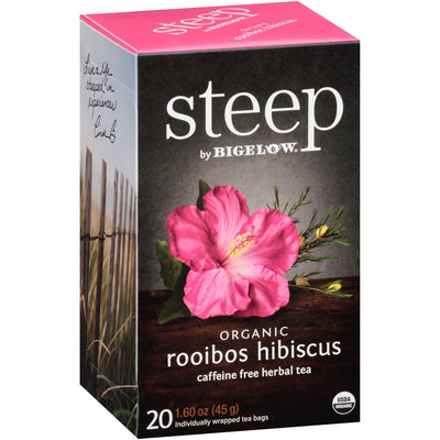 Bigelow Tea Rooibos Hibiscus Herbal Tea Bag, 20 / Box, BTC17713